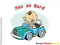 Individuelle Autoaufkleber Baby selbst gestalten