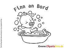 Kinderaufkleber für Auto selbst gestalten mit unseren Cliparts