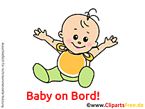 Lustiges Baby Bild, Cartoon, Grafik, Clipart