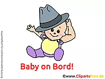 Lustiges Baby lacht Clipart, Bild, Cartoon, Grafik