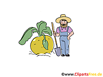 Bauer Cartoon, Bild, Clipart, Illustration