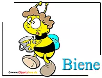 Cartoon Biene Clipart free