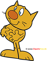 Comic Katze Clipart, Bild, Image