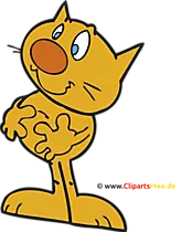 Comic Katze Clipart, Bild, Image
