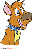 Deutsche Schaeferhund Cartoon, Bild, Clipart, Illustration