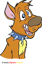Deutsche Schaeferhund Cartoon, Bild, Clipart, Illustration
