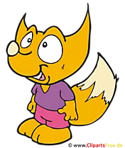 Fuchs Clipart, Bild, Cartoon, Grafik, Illustration