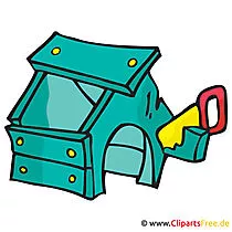 Hundehütte Clipart, Bild, Cartoon, Grafik, Illustration