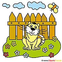 Katze Clipart Bauernhof gratis