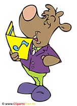Lied zum Geburtstag Clipart, Bild, Cartoon, Grafik