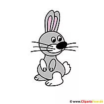 Osterhase Cartoon, Clipart, Bild, Zeichnung gratis