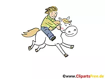 Reiten Clipart, Cartoon, Bild, Grafik, Zeichnung