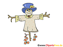 Scheuche Bild, Cartoon, Clipart gratis