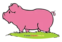 Schwein Clipart, Bild, Cartoon, Grafik, Illustration