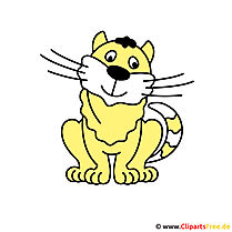 Tiger Cartoon Clipart kostenlos