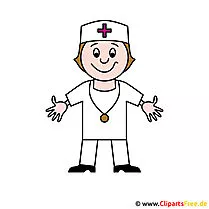Doctor cartoon picture - Professions kuvat