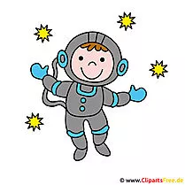 Kosmonaut Clipart-Bild - Berufe Bilder