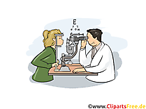 Augenoptiker Clipart, Bild, Grafik zum Thema Ausbildungsberufe
