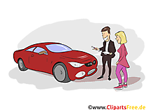 Automobilkaufmann Clipart, Bild, Grafik zum Thema Ausbildungsberufe