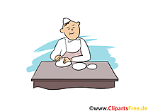 Bäcker Clipart, Bild, Grafik zum Thema Ausbildungsberufe