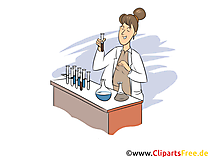 Chemielaborant Clipart, Bild, Grafik zum Thema Ausbildungsberufe