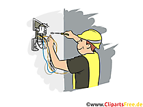 Elektriker Clipart, Bild, Grafik zum Thema Ausbildungsberufe