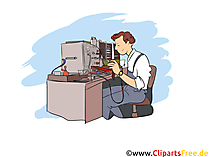 Elektrotechniker Clipart, Bild, Grafik zum Thema Ausbildungsberufe