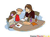 Erzieher Clipart, Bild, Grafik zum Thema Ausbildungsberufe
