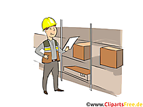 Fachkraft für Lagerlogistik Clipart, Bild, Grafik zum Thema Ausbildungsberufe