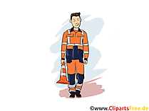 Fachkraft für Straßen- und Verkehrstechnik Clipart, Bild, Grafik zum Thema Ausbildungsberufe