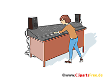 Fachkraft für Veranstaltungstechnik Clipart, Bild, Grafik zum Thema Ausbildungsberufe