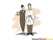 Fachkraft im Gastgewerbe Ausbildung, Berufe Cliparts, Bilder