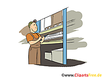 Fachlagerist Clipart, Bild, Grafik zum Thema Ausbildungsberufe