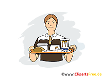 Fachmann Systemgastronomie Clipart, Bild, Grafik zum Thema Ausbildungsberufe