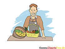 Fachverkäufer im Lebensmittelhandwerk - AusbildungsberufBild, Clipart, Grafik