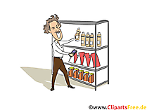 Fachwirt für Vertrieb im Einzelhandel Clipart, Bild, Grafik zum Thema Ausbildungsberufe