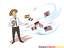 Fremdsprachenkorrespondent Clipart, Bild, Grafik zum Thema Ausbildungsberufe