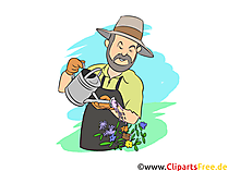 Gärtner Clipart, Bild, Grafik zum Thema Ausbildungsberufe