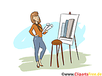 Gestalter für visuelles Marketing Clipart, Bild, Grafik