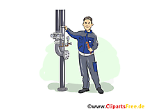 Industriemechaniker Clipart, Bild, Grafik zum Thema Ausbildungsberufe