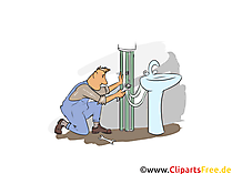 Installateur Clipart, Bild, Grafik zum Thema Ausbildungsberufe