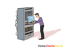 IT-Systemkaufmann Clipart, Bild, Grafik zum Thema Ausbildungsberufe