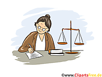 Justizfachangestellter Clipart, Bild, Grafik zum Thema Ausbildungsberufe