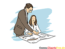 Kaufmann Clipart, Bild, Grafik zum Thema Ausbildungsberufe