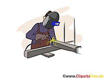 Konstruktionsmechaniker  Schweißtechnik Clipart, Bild, Grafik zum Thema Ausbildungsberufe