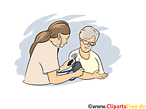 Krankenschwester Clipart, Bild, Grafik zum Thema Ausbildungsberufe