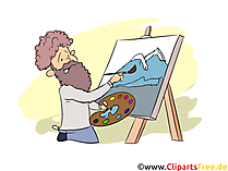 Künstler Clipart, Bild, Grafik zum Thema Ausbildungsberufe