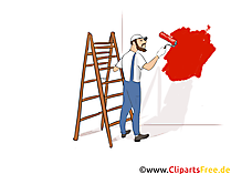 Maler, Lackierer Clipart, Bild, Grafik zum Thema Ausbildungsberufe