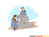 Maschinen und Anlagenführer Clipart, Bild, Grafik zum Thema Ausbildungsberufe