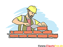 Maurer Clipart, Bild, Grafik zum Thema Ausbildungsberufe